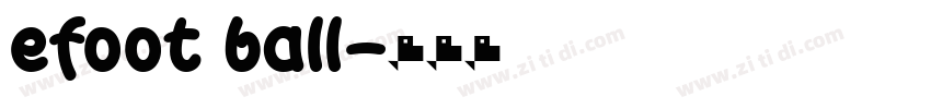 efoot ball字体转换